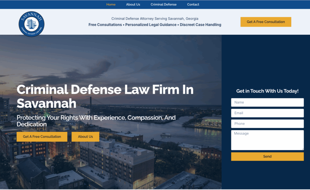 Savannah Criminal Defense Law Firm