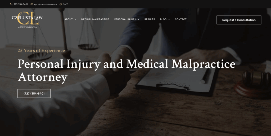 personal injury website